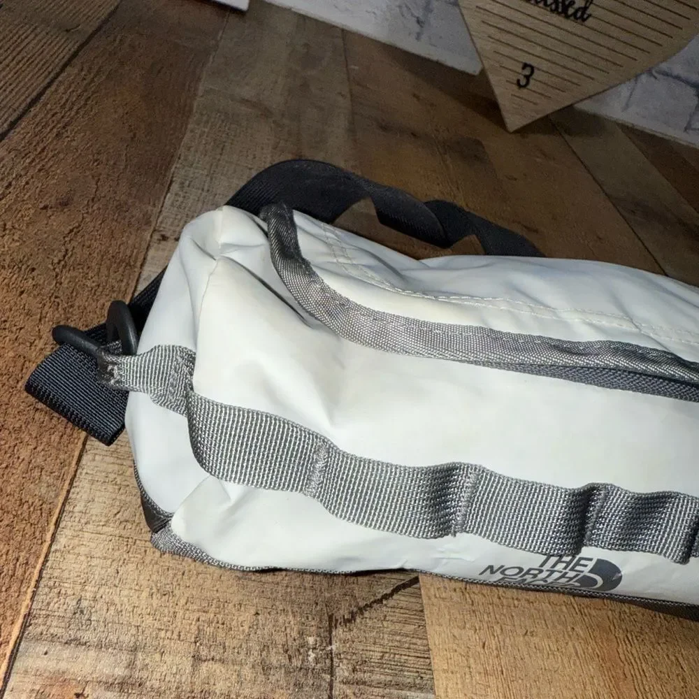 The North Face White Duffle Mini Very Rare Crossbody Has Flaws